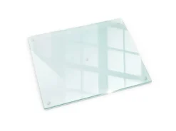 Outlet Tulup Schneidebrett Transparente Schneidebrett 52x40 cm Rechteckiges Schneidebrett Rutschfestes Schneidebrett Glas