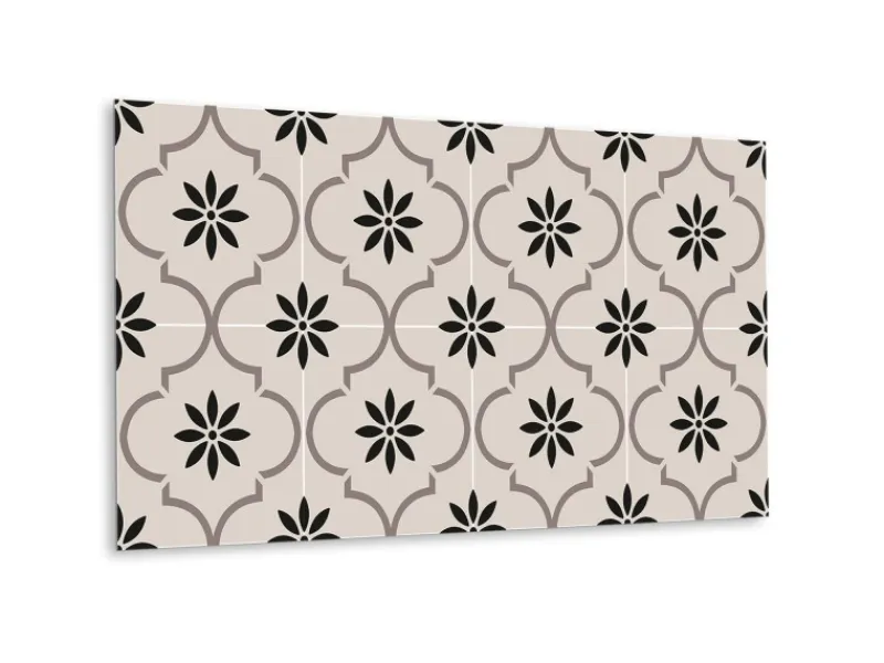 Küchenrückwände<Tulup Wandpaneel Arabisches Blumenmuster Wandverkleidung Paneel 100x50 cm PVC Wandpaneel Dekorpaneel
