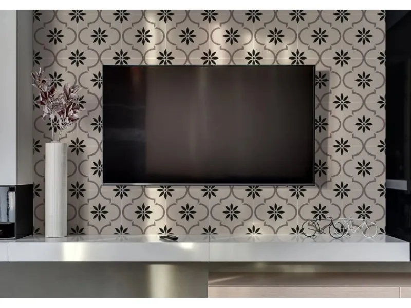 Küchenrückwände<Tulup Wandpaneel Arabisches Blumenmuster Wandverkleidung Paneel 100x50 cm PVC Wandpaneel Dekorpaneel