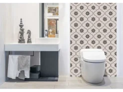 Küchenrückwände<Tulup Wandpaneel Arabisches Blumenmuster Wandverkleidung Paneel 100x50 cm PVC Wandpaneel Dekorpaneel