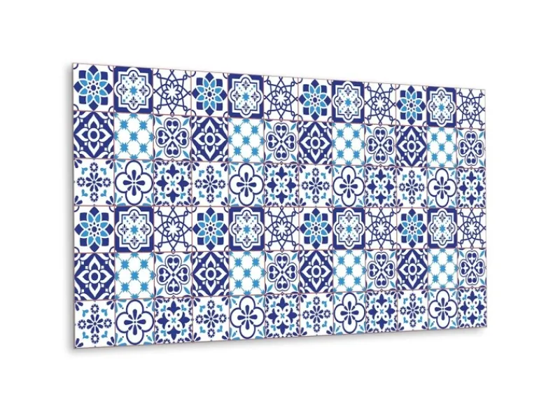 Küchenrückwände<Tulup Wandpaneel Azulejo Muster Wandverkleidung Innen 100x50 cm Wandverkleidung Selbstklebend Wandverkleidung Modern