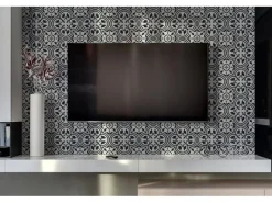 Tulup Wandpaneel Blumenmotive Wandverkleidung Kunststoff 100x50 cm Vinyl Wandverkleidung Selbstklebend Wandverkleidung Modern< Küchenrückwände