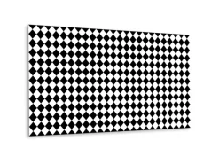 Online Tulup Wandpaneel Diagonales Schachbrettmuster Wandverkleidung Kunststoff 100x50 cm Vinyl Wandverkleidung Selbstklebend PVC Wandpaneel