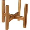 Universal Holz-Ständer 23,5 cm x 23,5 cm x 20 cm Braun< Töpfe