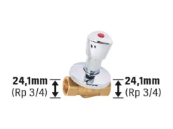 Zubehör Für Küchenarmatur|Einhebelmischer<Unterputzventil 24,1 mm (Rp 3/4)