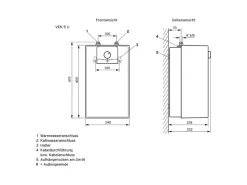Vaillant Warmwasserspeicher<Untertisch-Elektrospeicher mit Armatur VEN5/7UARM 5 Liter