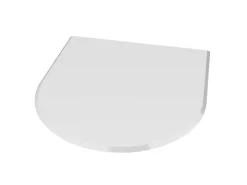 Hot Valo Glasbodenplatte Rundbogen 100 cm x 120 cm Stärke 8 mm Glasklar