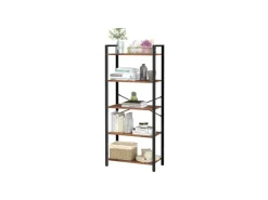 Vasagle Aufbewahrungsregal 5 Ebenen 30 cm x 66 cm x 153 cm Braun-Schwarz