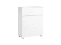 Clearance Vasagle Badezimmerschrank mit Schublade und Regal 30 cm x 60 cm x 80 cm Weiß