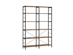 Vasagle Bücherregal 9 Fächern 30 cm x 120 cm x 175,2 cm Braun-Schwarz< Küchenregale