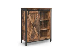 Vasagle Küchenschrank 70 cm x 30 cm x 80 cm Braun-Schwarz< Küchenregale|Kühlschränke