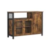 Clearance Vasagle Küchenschrank 3 Türen 33 cm x 110 cm x 75 cm Braun-Schwarz