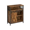 Outlet Vasagle Küchenschrank Rustikal 30 cm x 70 cm x 80 cm Braun-Schwarz