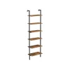 Küchenregale<Vasagle Standregal Industrie-Design 60 cm x 30 cm x 204,8 cm Braun-Schwarz