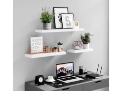 Küchenregale<Vasagle Wandboard 80 cm x 20 cm x 3,8 cm Weiß