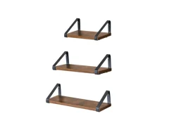 Küchenregale<Vasagle Wandregal 40 cm x 12 cm x 11 cm Braun-Schwarz