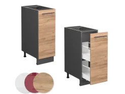 Vicco Apothekerschrank Fame-Line Goldkraft /Anthrazit 30 cm ohne Arbeitsplatte< Küchenschränke