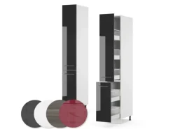 Vicco Apothekerschrank Fame-Line Medizinschrank für die Küche Hochglanz/Weiß 30 cm< Küchenschränke