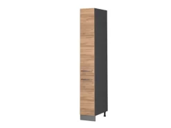 Best Vicco Apothekerschrank Fame-Line Medizinschrank für die Küche Goldkraft /Anthrazit 30 cm Eiche