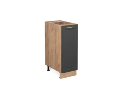 Küchenschränke<Vicco Apothekerschrank Fame-Line -Gold/Goldkraft Eiche 30 cm ohne Arbeitsplatte
