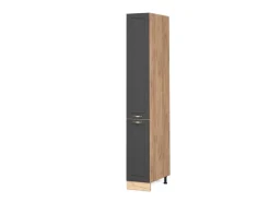 Küchenschränke<Vicco Apothekerschrank Fame-Line -Gold/Goldkraft Eiche 30 cm