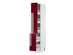 Küchenschränke<Vicco Apothekerschrank Fame-Line Medizinschrank für die Küche Bordeaux Hochglanz/Weiß 30 cm