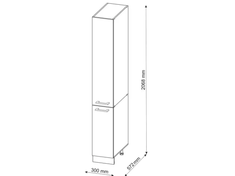 Küchenschränke<Vicco Apothekerschrank R-Line Medizinschrank für die Küche Hochglanz/ 30 cm