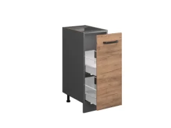Discount Vicco Apothekerschrank R-Line Goldkraft /Anthrazit 30 cm AP Anthrazit Eiche