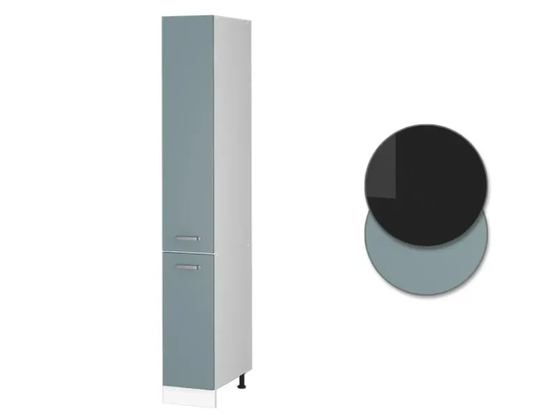 Vicco Apothekerschrank R-Line Medizinschrank für die Küche Blau-Grau/Weiß 30 cm< Küchenschränke