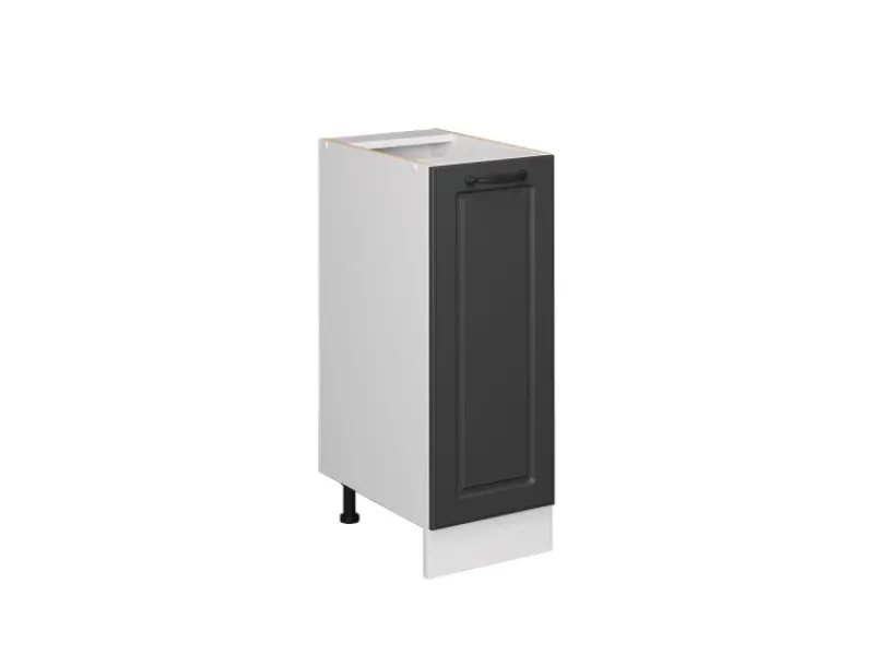 Clearance Vicco Apothekerschrank R-Line Anthrazit Landhaus/Weiß 30 cm ohne Arbeitsplatte Anthrazitgrau