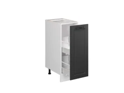 Clearance Vicco Apothekerschrank R-Line Anthrazit Landhaus/Weiß 30 cm ohne Arbeitsplatte Anthrazitgrau