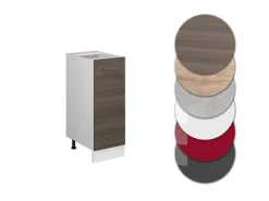 Vicco Apothekerschrank R-Line Medizinschrank für die Küche Grau/Weiß 30 cm ohne Arbeitsplatte< Küchenschränke