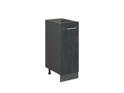 Best Vicco Apothekeschrank R-Line Medizinschrank für die Küche Schwarz Beton 30 cm ohne Arbeitsplatte Beton Anthrazit