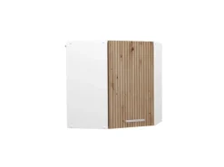 Best Vicco Eckhängeschrank R-Line Küchen-Eckschrank Artisan-Eiche/Weiß 57 cm Artisan Eiche
