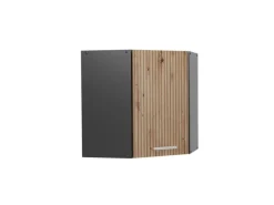 Vicco Eckhängeschrank R-Line Küchen-Eckschrank Artisan-Eiche/Anthrazit 57 cm Artisan Eiche