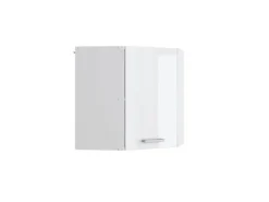 Best Vicco Eckhängeschrank R-Line Küchen-Eckschrank Hochglanz/ 57 cm Weiß