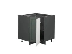 Sale Vicco Eckunterschrank Fame-Line Grün-Gold Landhaus/Anthrazit 81 cm AP Anthrazit Dunkelgrün