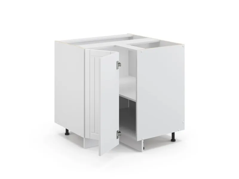 Discount Vicco Eckunterschrank Fame-Line Landhaus/ 81 cm ohne Arbeitsplatte Weiß