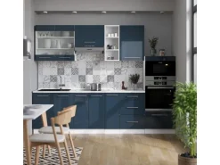 Vicco Fame-Line Küchenzeile Hochglanz/Weiß 280 cm ohne Arbeitsplatte ohne E-Geräte< Single-Küchen|Pantryküchen