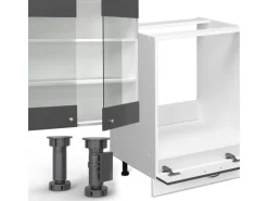 Pantryküchen|Zubehör Für Küchenarmatur<Vicco Fame-Line Küchenzeile /Weiß 300 cm AP Eiche ohne E-Geräte