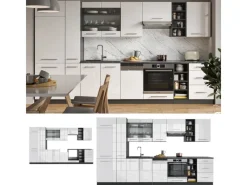 Vicco Fame-Line Küchenzeile /Anthrazit 355 cm AP Anthrazit ohne E-Geräte< Einbauküchen