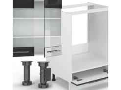 Einbauküchen<Vicco Fame-Line Küchenzeile /Weiß 300 cm AP Eiche ohne E-Geräte