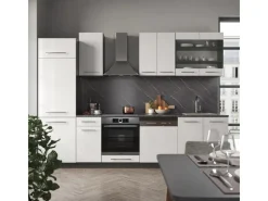 Einbauküchen<Vicco Fame-Line Küchenzeile /Anthrazit 300 cm ohne Arbeitsplatte ohne E-Geräte