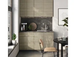 Vicco Fame-Line Singleküche Eiche Paneel/Anthrazit 140 cm AP Anthrazit ohne E-Geräte< Single-Küchen|Einbauküchen