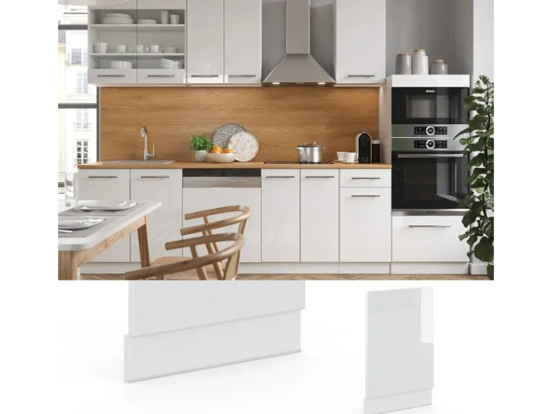 Vicco Frontblende Fame-Line Hochglanz/ 45 cm ohne Arbeitsplatte< Einbauküchen