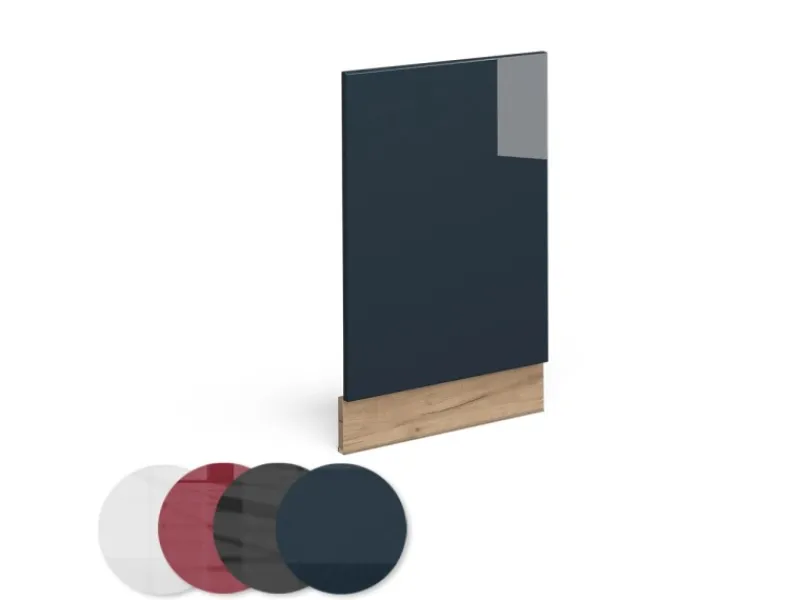 Vicco Frontblende Fame-Line Hochglanz 45 cm ohne Arbeitsplatte mit Goldkraft Eiche Korpus< Einbauküchen