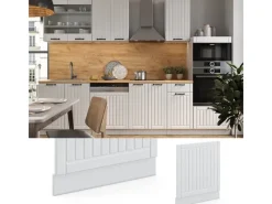 Clearance Vicco Frontblende Fame-Line Landhaus/ 60 cm ohne Arbeitsplatte Weiß