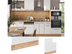Vicco Frontblende Fame-Line Hochglanz/Goldkraft Eiche 60 cm ohne Arbeitsplatte< Einbauküchen