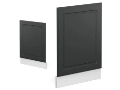 New Vicco Frontblende R-Line Anthrazit Landhaus/Weiß 45 cm ohne Arbeitsplatte Anthrazitgrau