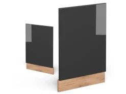 Discount Vicco Frontblende R-Line Hochglanz/Goldkraft Eiche 45 cm ohne Arbeitsplatte Anthrazit